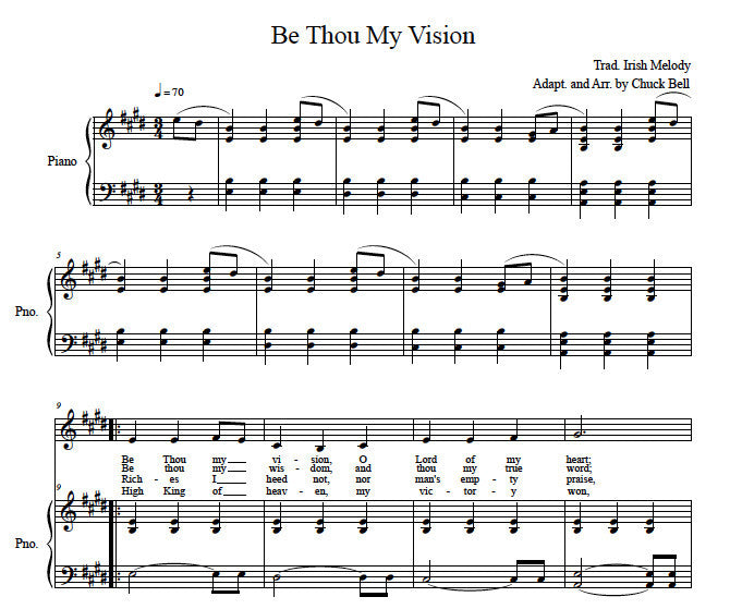 Be thou my vision music free